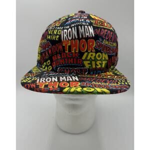 Marvel Comics Snapback Adjustable Baseball Hat Cap Iron man Spiderman Thor